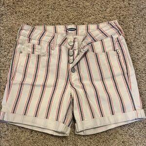 Old Navy Women's Striped Shorts - Red and White
